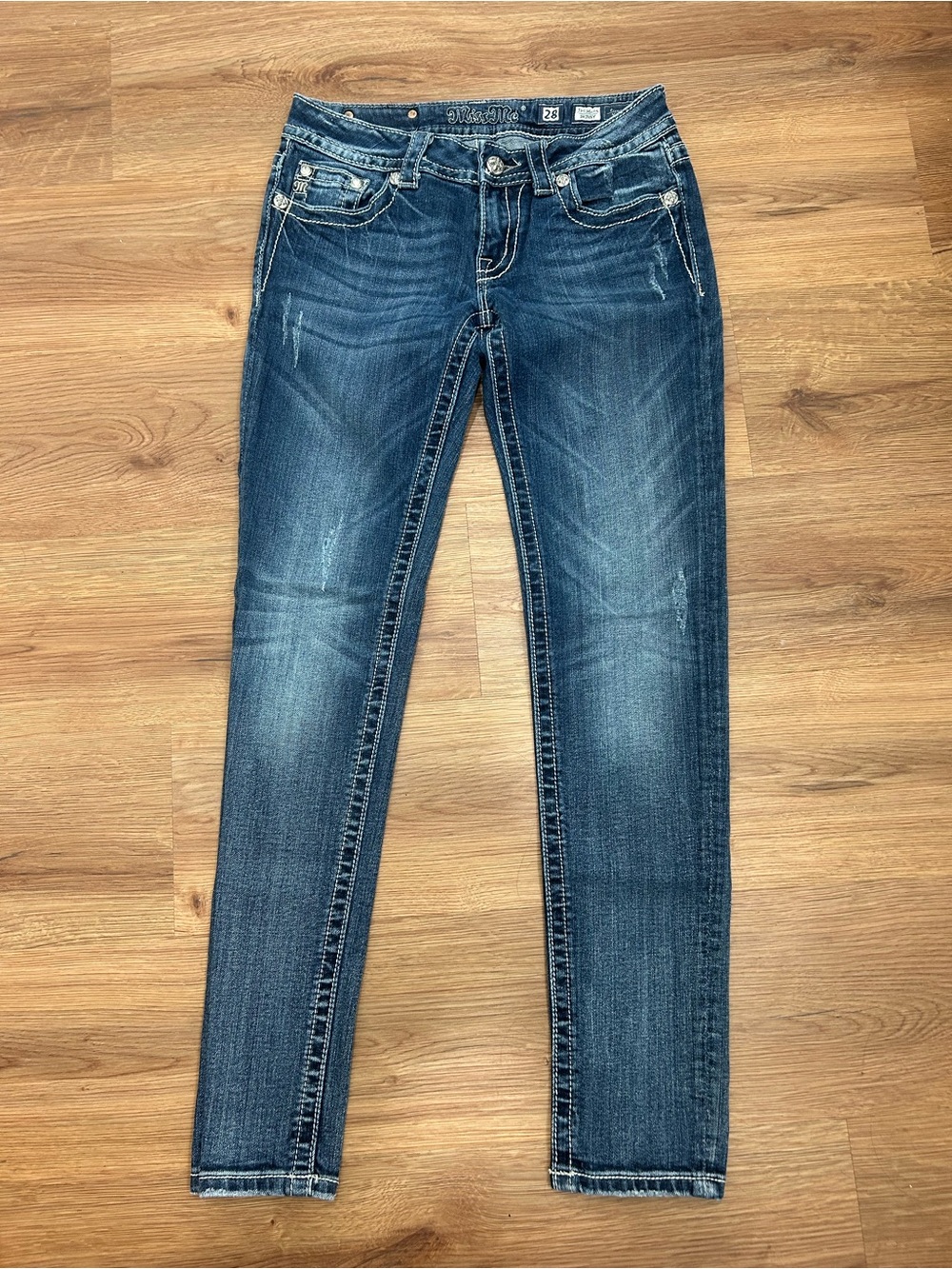 Miss Me Dark Blue Women's Slim Stretch Jeans